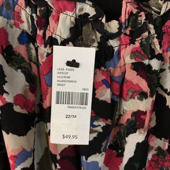 Lane Bryant Multicolor Lined Top Size 22/24. NWT - Picture 5 of 8